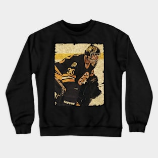 Jon Casey, 1993 in Boston Bruins (2.88 GAA) Crewneck Sweatshirt